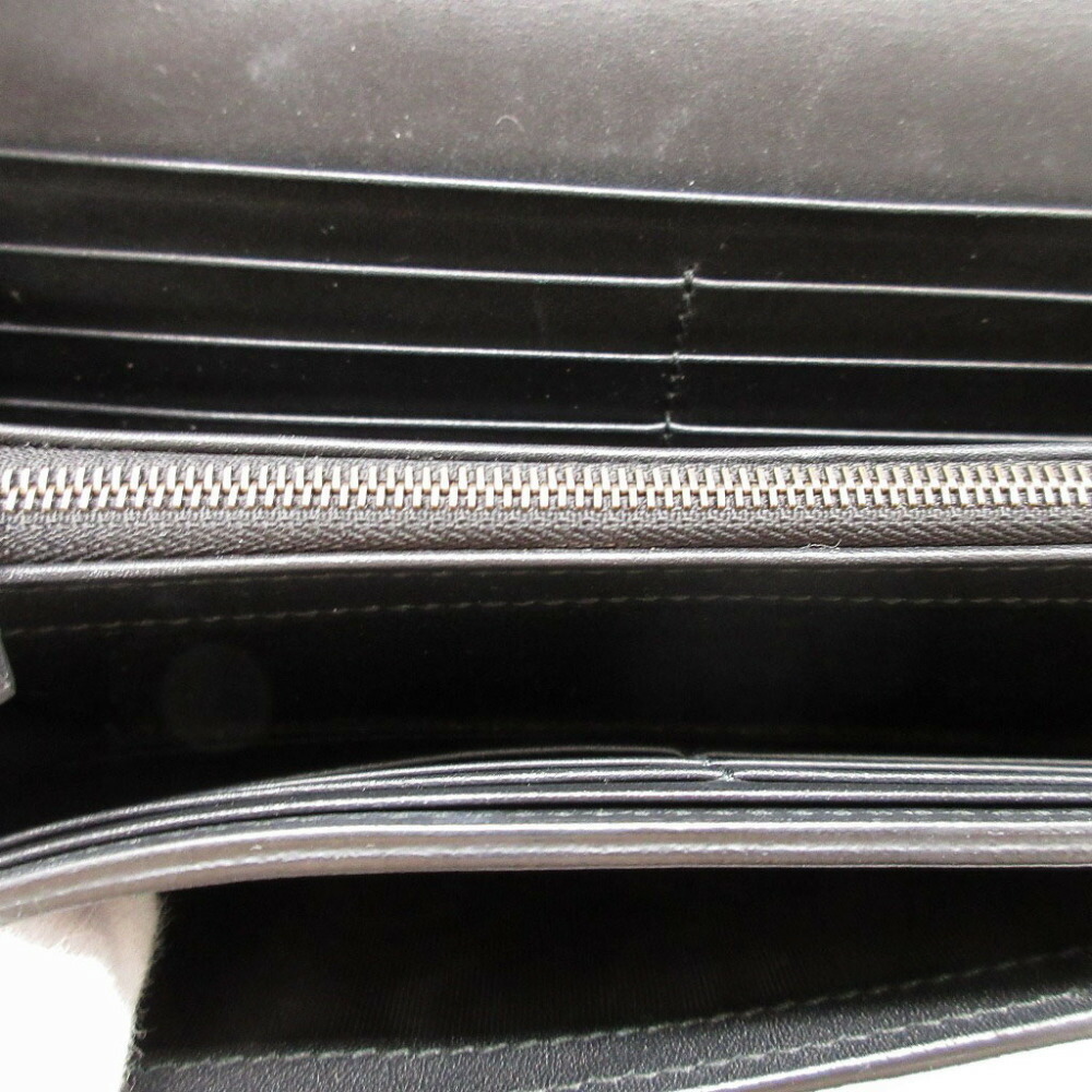 Gucci Wallet Gg Supreme Leather Python Black Bifo… - image 5